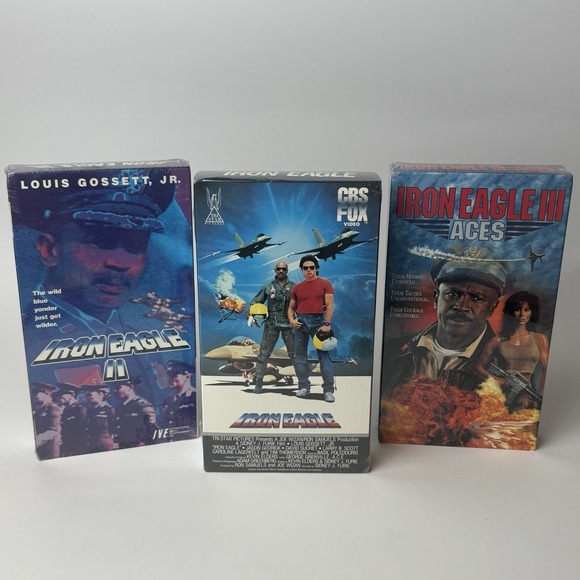 Other - Iron Eagle 1, 2 & 3 VHS Tape Lot (Louis Gossett Jr) Brand New Sealed CBS Fox